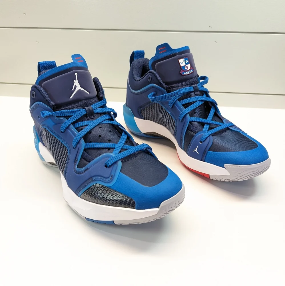 Air Jordan 37 Low Fraternity Basketball Blue Casual Sneakers size Men's 10
